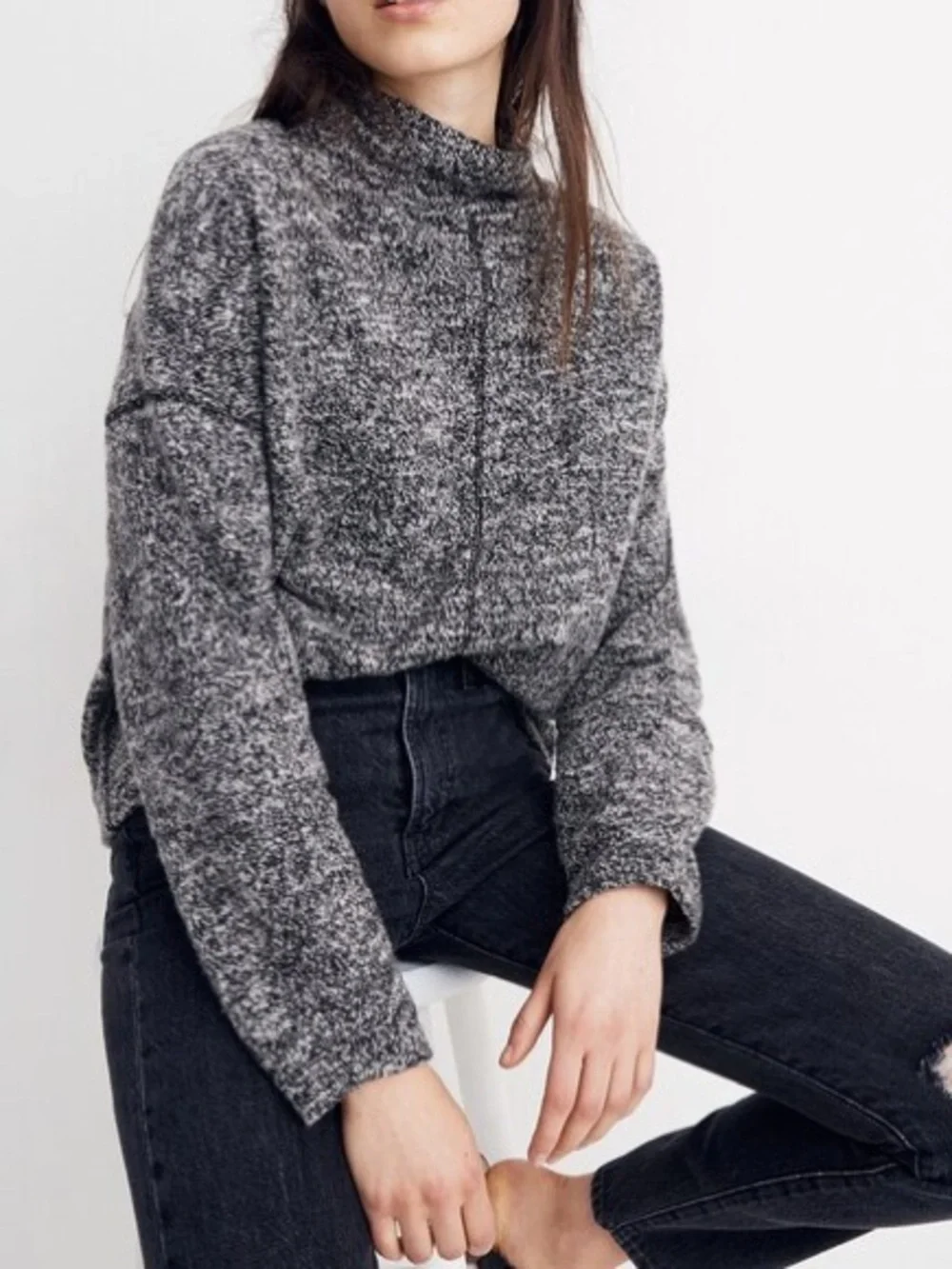 Madewell Marled Turtleneck Pullover